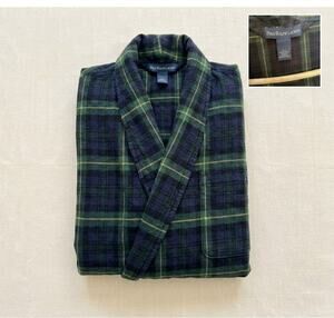 Polo Ralph Lauren Plaid Cotton Flannel Bathrobe Robe XL